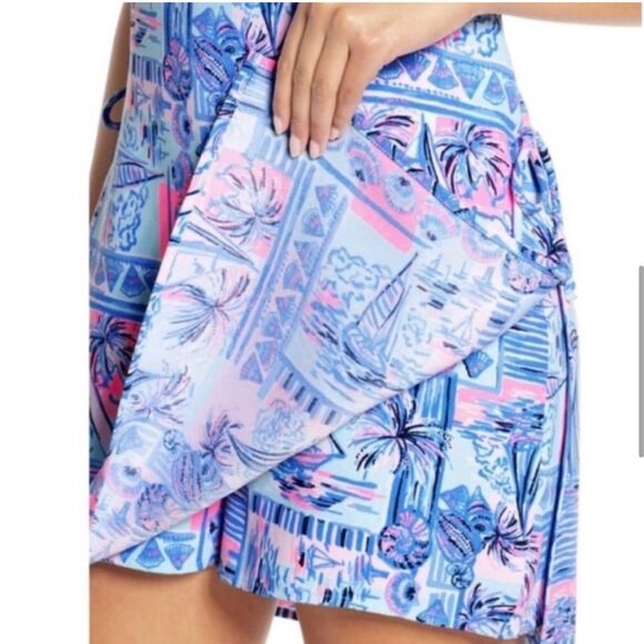 Lilly Pulitzer Sahar Romper in Whisper Blue Yeah Buoy Size 2 - Picture 5 of 16